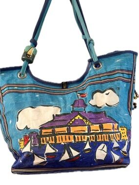 Sally Huss Large Beach Bag Tote Summer Bag vacation Travel